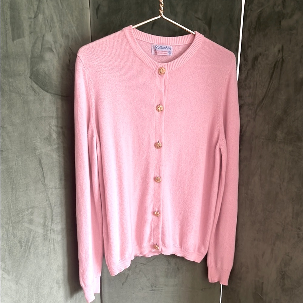 Pristine Vintage Ballantyne 🏴󠁧󠁢󠁳󠁣󠁴󠁿 100% Cashmere Sweater Cardigan Button